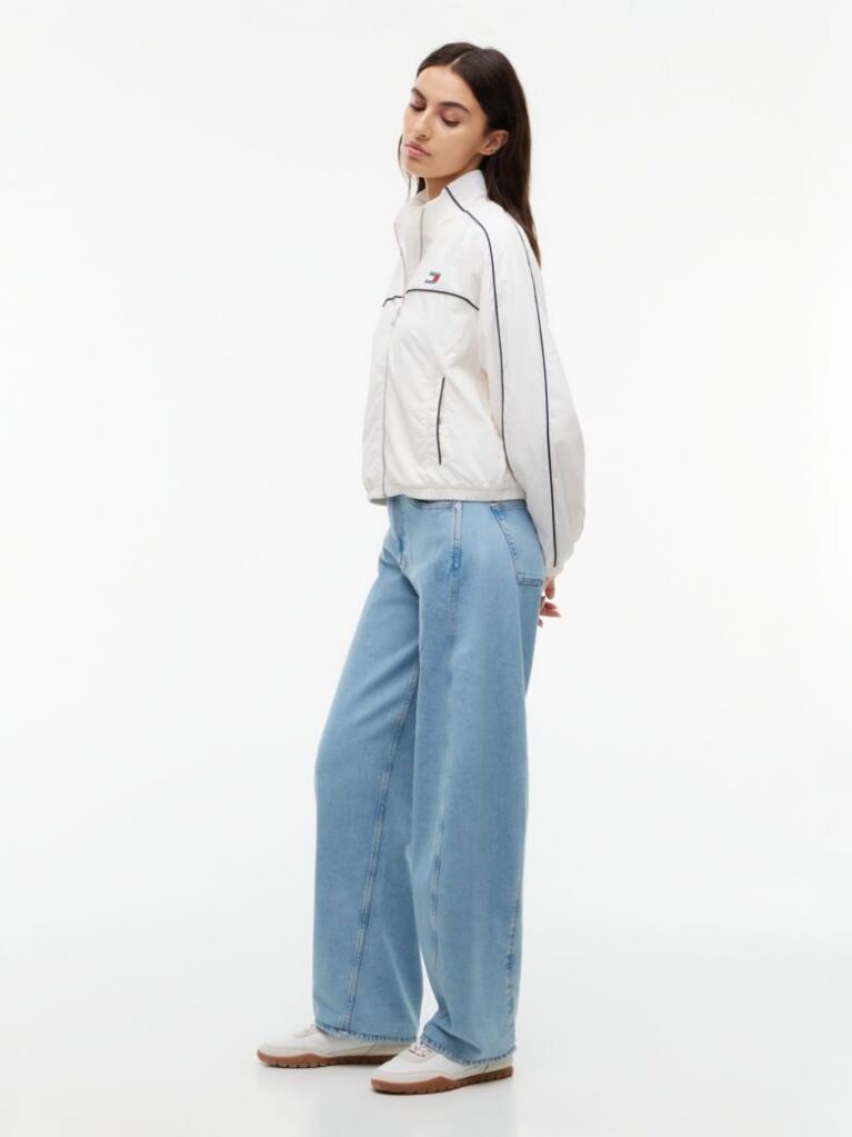 Denim Twisted Seam Mid Rise Barrel Jeans  Women