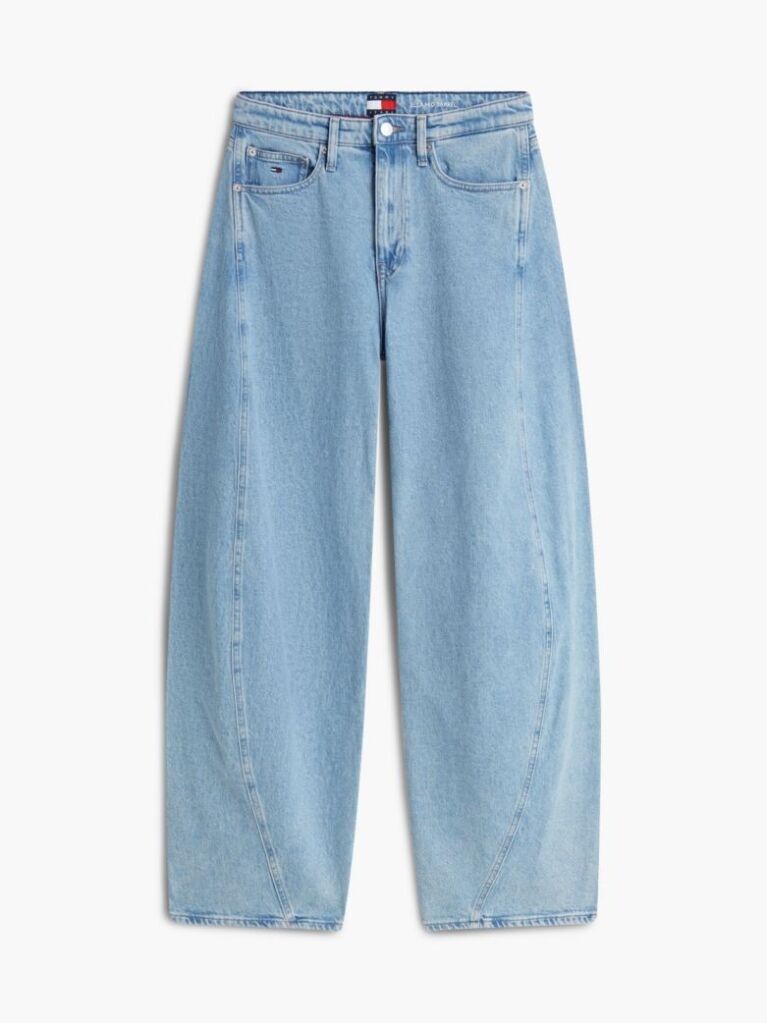 Denim Twisted Seam Mid Rise Barrel Jeans  Women