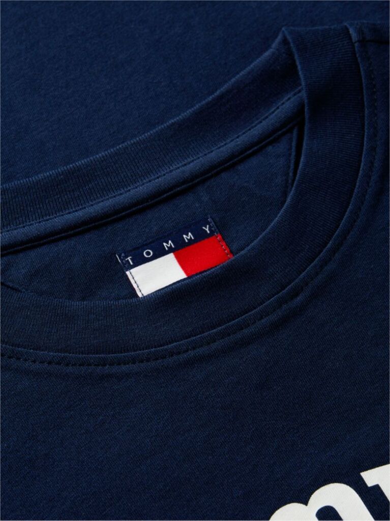 Μπλε T-Shirt Σε Στενή Γραμμή Με Λογότυπο  Γυναίκες