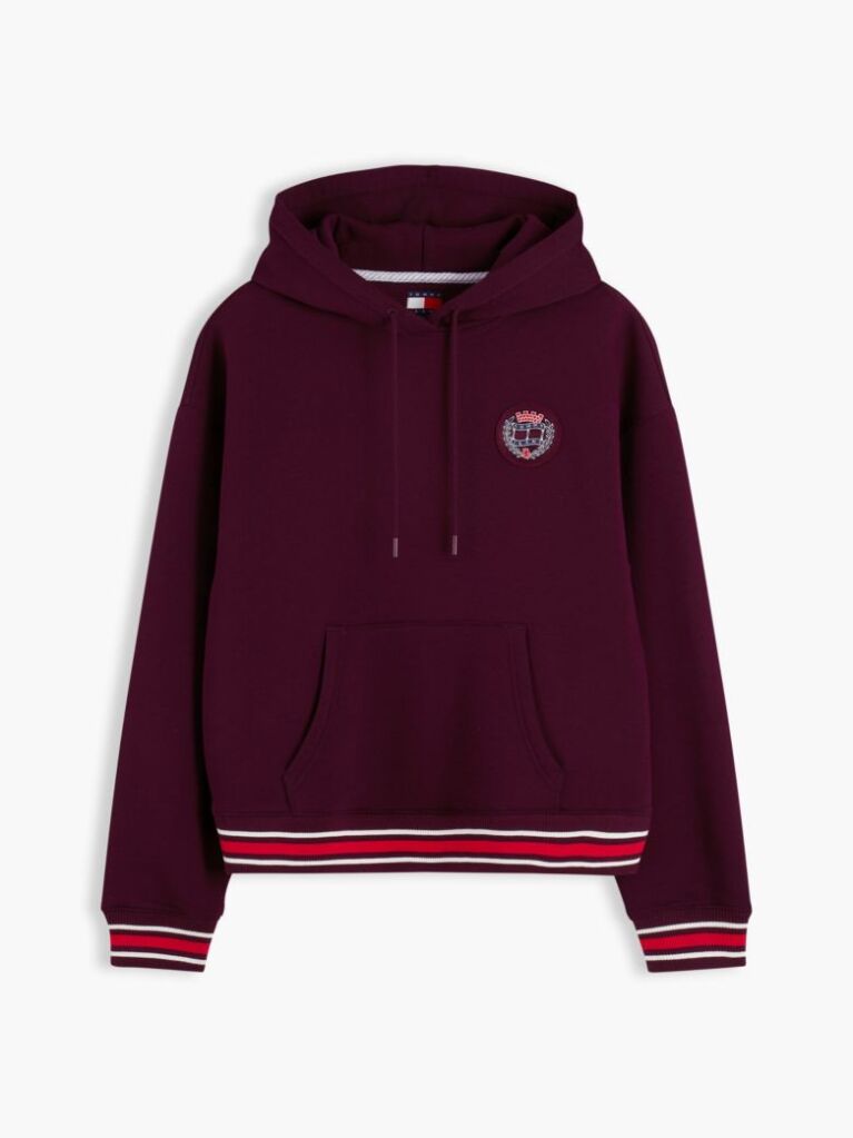 Μωβ Boxy Hoody Με Σημαία  Γυναίκες