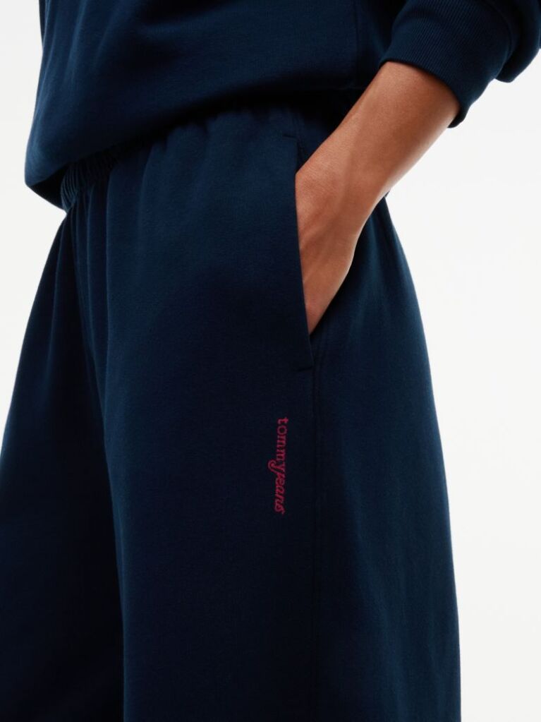 Μπλε Παντελόνι Φόρμας Wide Leg  Γυναίκες