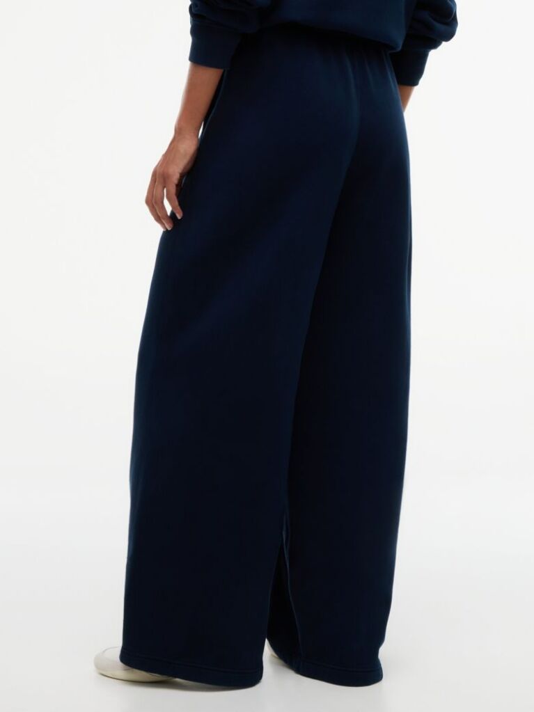 Μπλε Παντελόνι Φόρμας Wide Leg  Γυναίκες