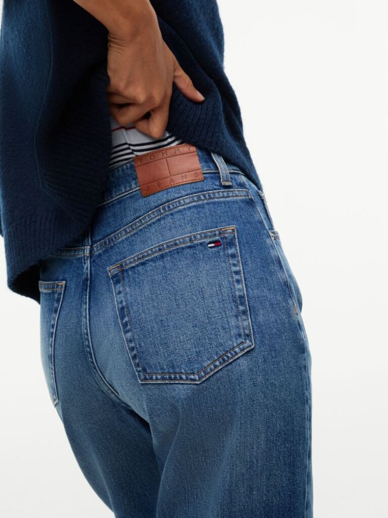 Denim High Rise Tapered Mom Jeans  Women