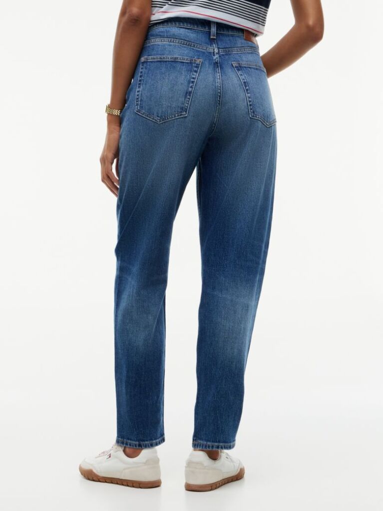 Denim High Rise Tapered Mom Jeans  Women