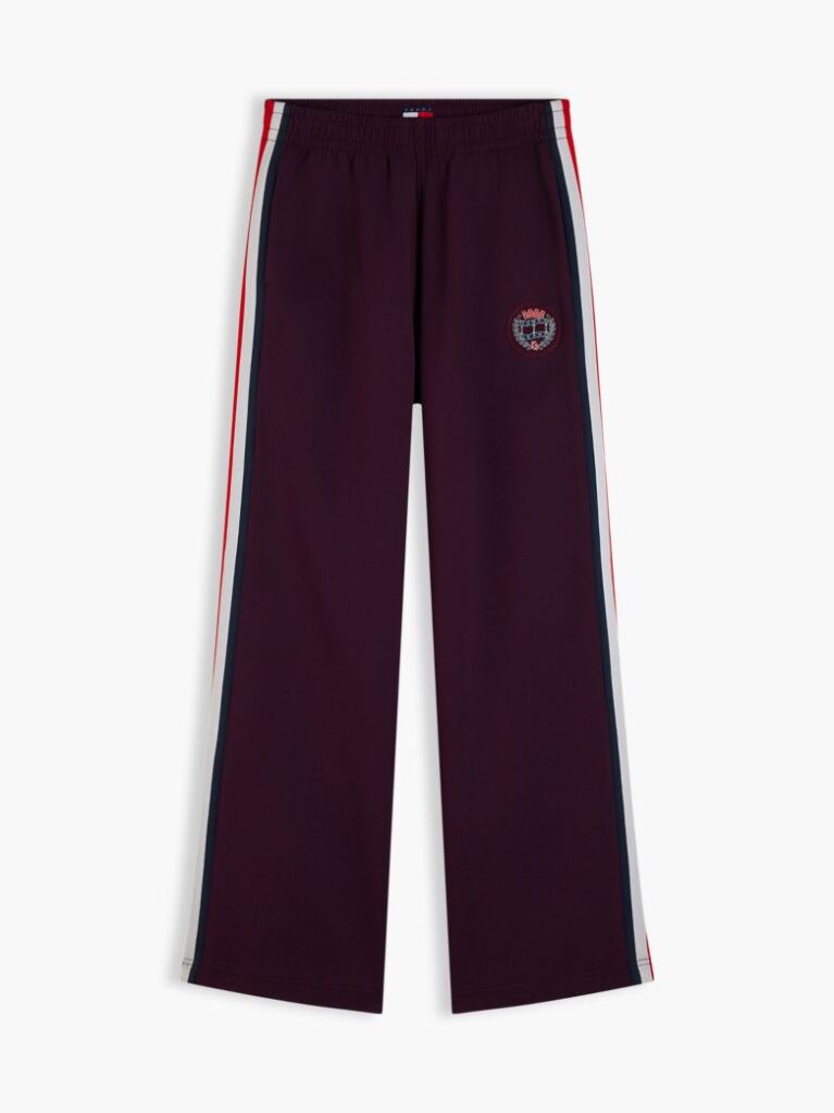 Purple Global Stripe Crest Joggers  Women