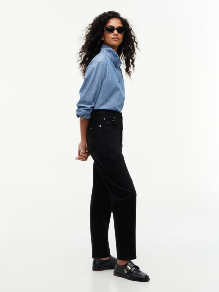 Denim Mom Ψηλόμεσο Τζιν Σε Tapered Γραμμή  Γυναίκες