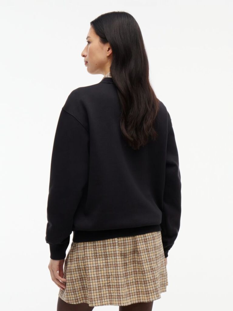 Μαύρο Festive Φούτερ Fleece Με Στρας  Γυναίκες