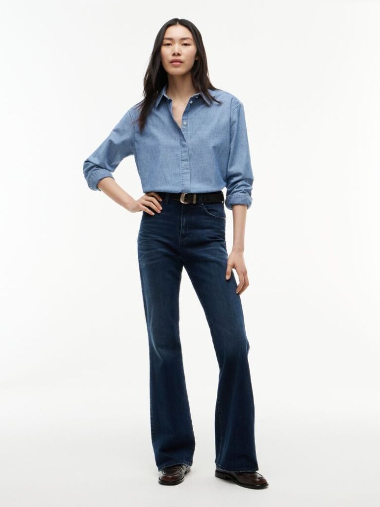 Denim Sylvia Ψηλόμεσο Bootcut Τζιν Με Εφέ Ξεθωριάσματος  Γυναίκες