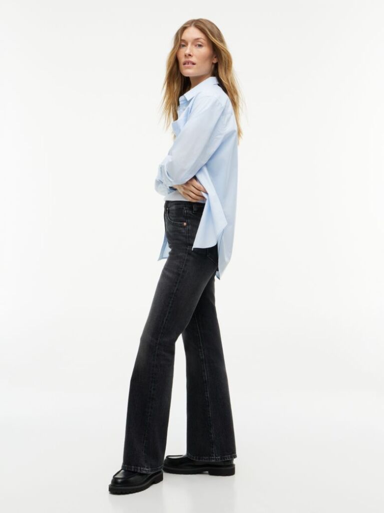 Denim Sylvia Ψηλόμεσο Bootcut Μαύρο Τζιν  Γυναίκες