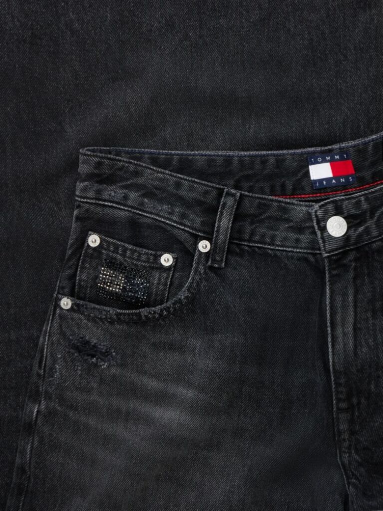 Denim Daisy Distressed Low Rise Loose Jeans  Women