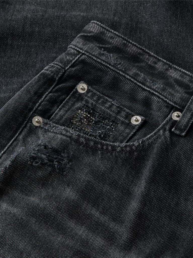 Denim Daisy Distressed Low Rise Loose Jeans  Women