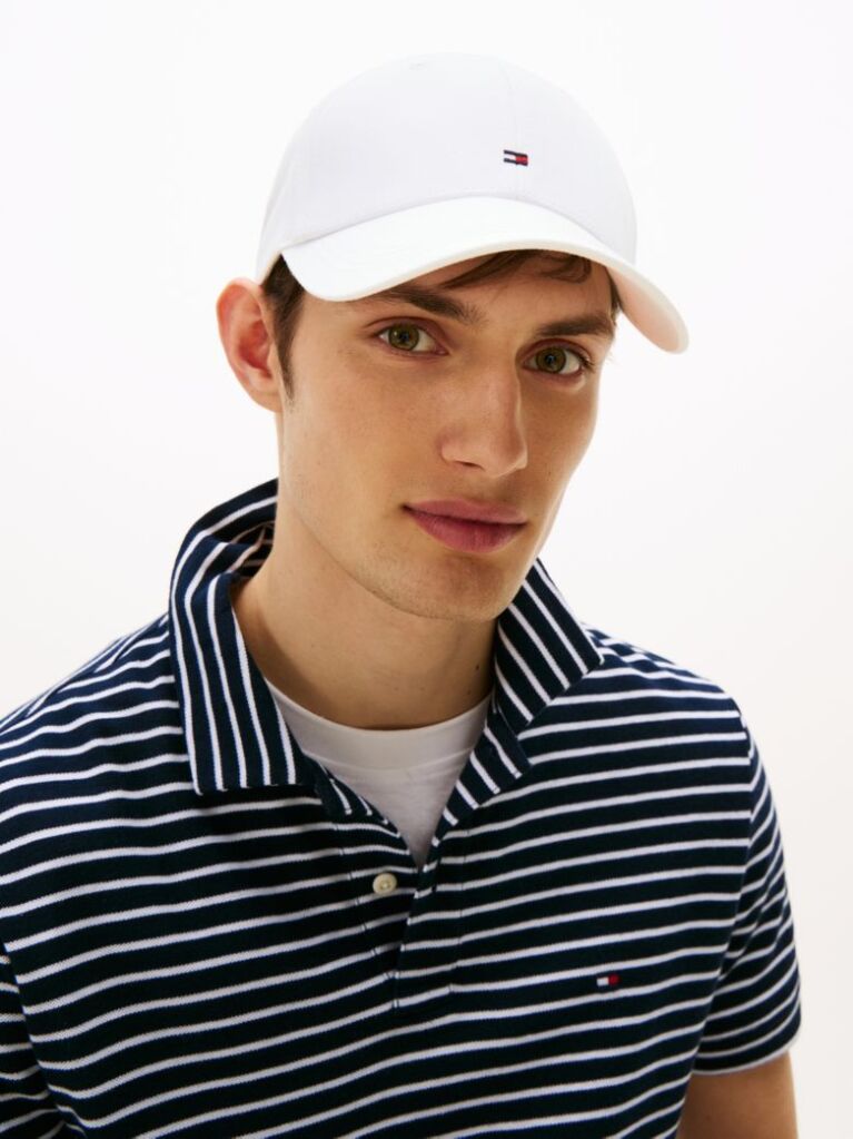 White Classic Baseball Cap  Men