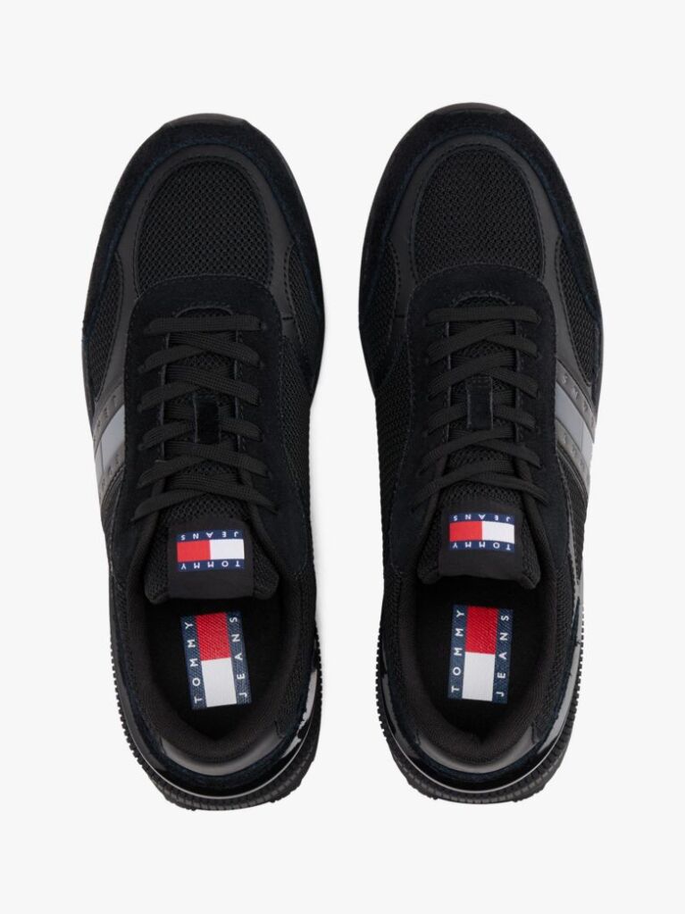 Black Technical Runner Essential Sneakers  Men