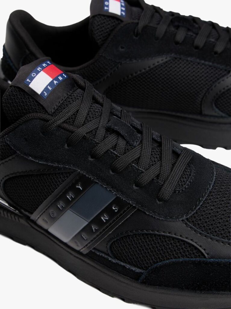 Black Technical Runner Essential Sneakers  Men