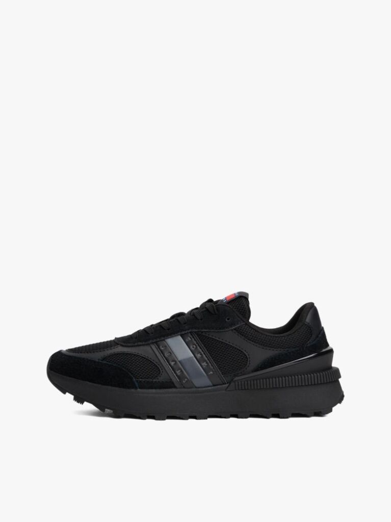 Black Technical Runner Essential Sneakers  Men
