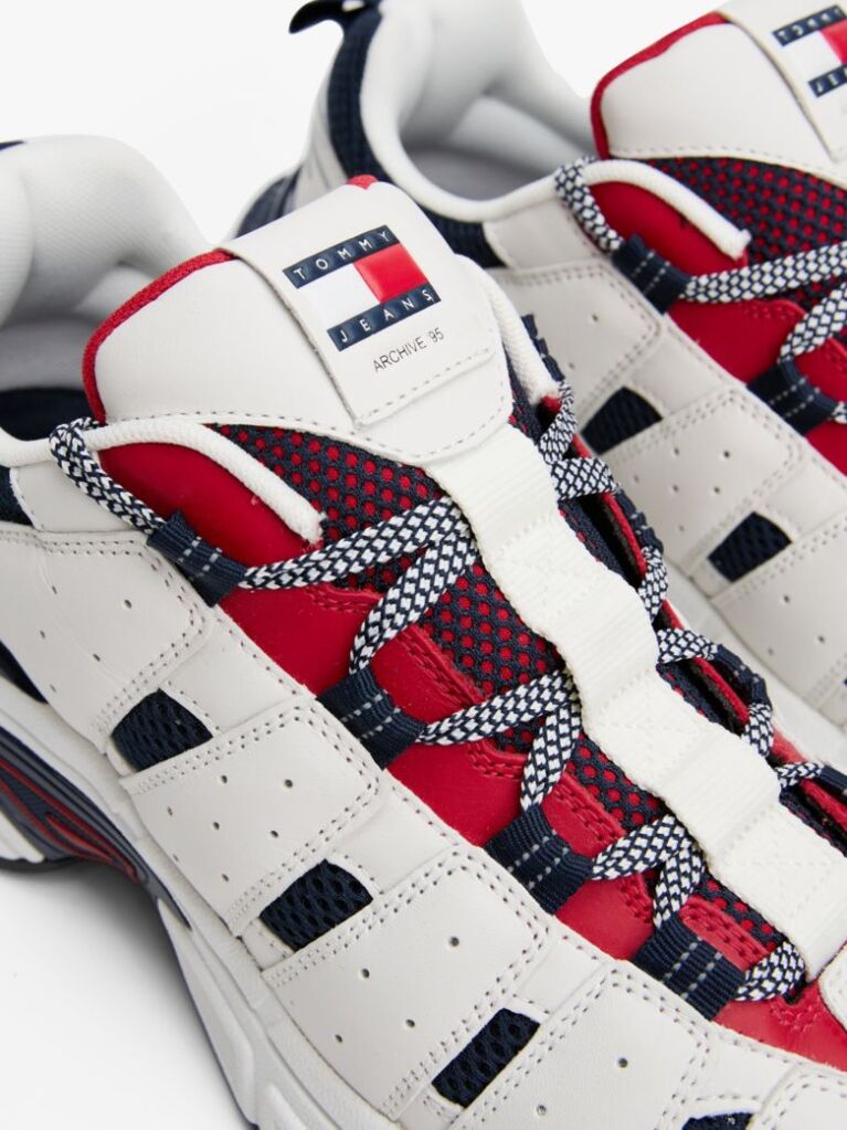 Multi Archive Mixed Texture Cleat Trainers  Men