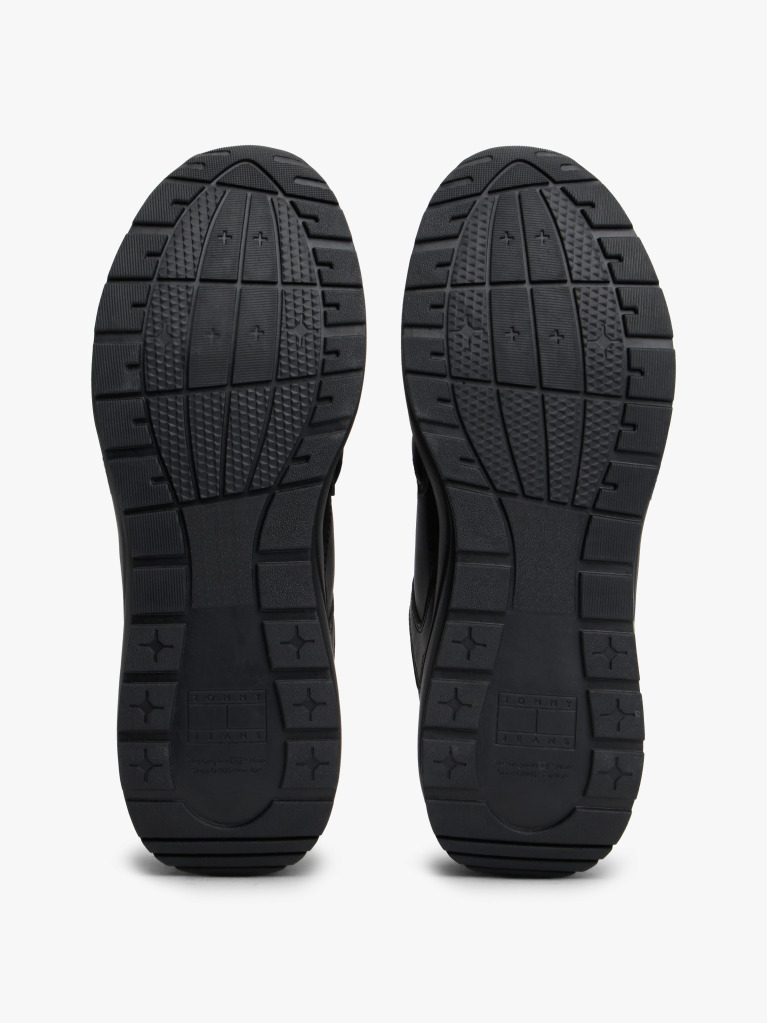 Μαύρο Cleat Sneakers Με Μίξη Υφών  Άνδρες