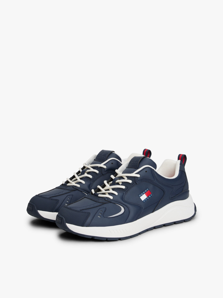 Μπλε Cleat Sneakers Με Μίξη Υφών  Άνδρες