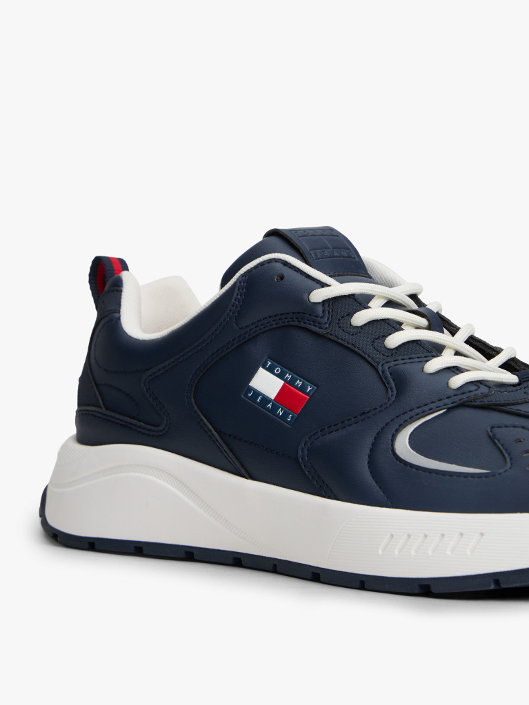 Μπλε Cleat Sneakers Με Μίξη Υφών  Άνδρες