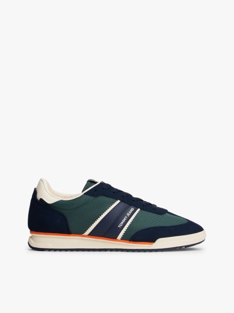Μπλε Ρετρό Sneakers Με Μίξη Υφών  Άνδρες