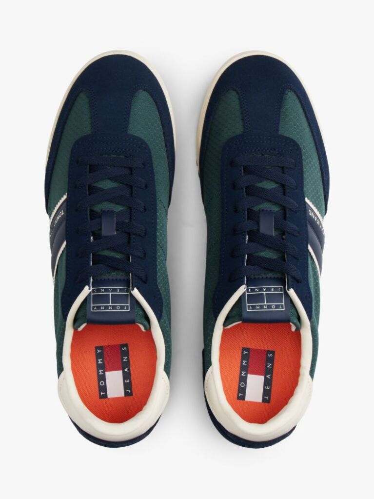 Μπλε Ρετρό Sneakers Με Μίξη Υφών  Άνδρες