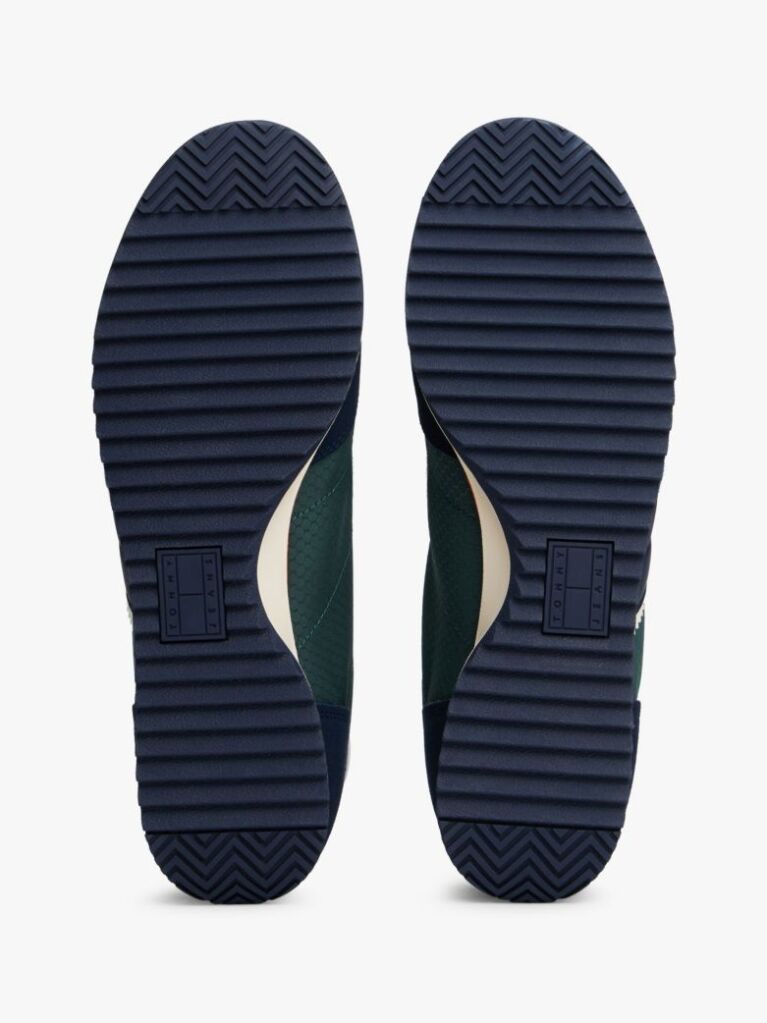 Μπλε Ρετρό Sneakers Με Μίξη Υφών  Άνδρες
