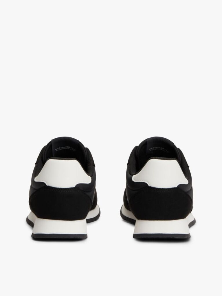 Μαύρο Sneakers Με Μίξη Υφών Και Πίσω Αντίθεση  Άνδρες
