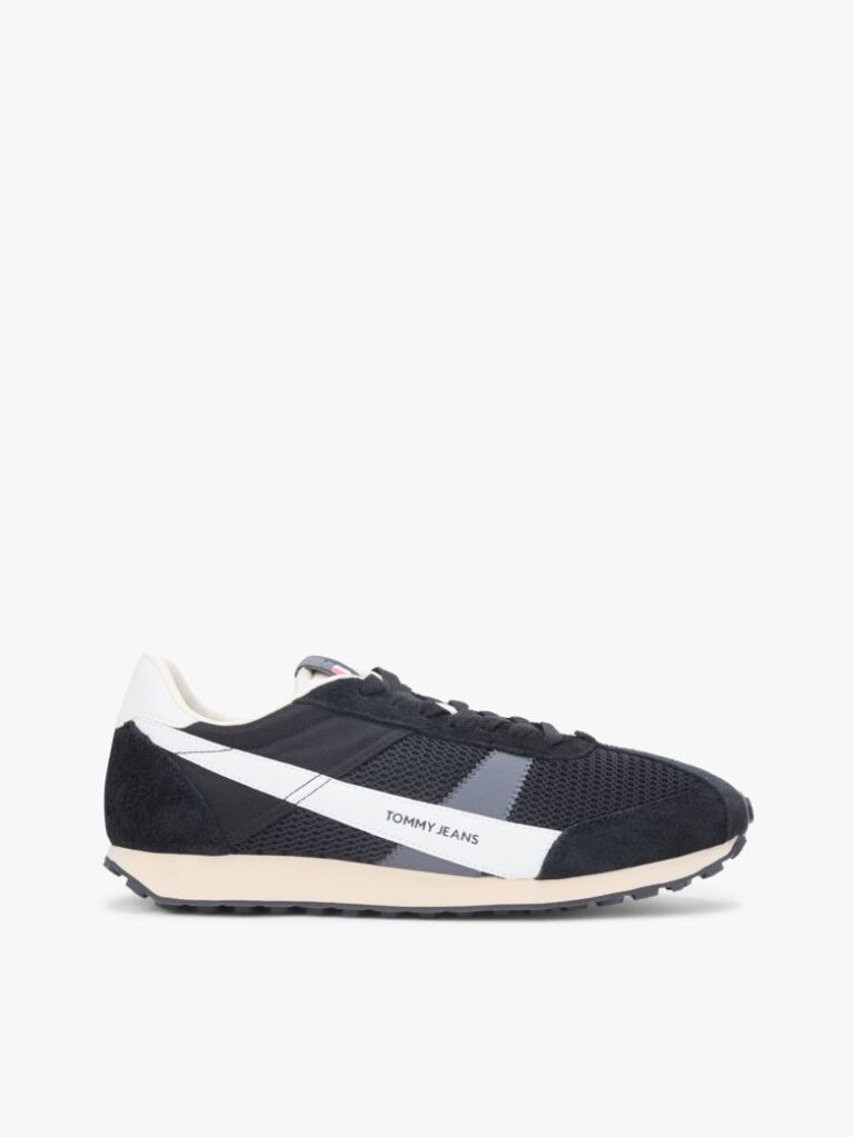 Black Retro Suede Archive Runner Trainers  Men