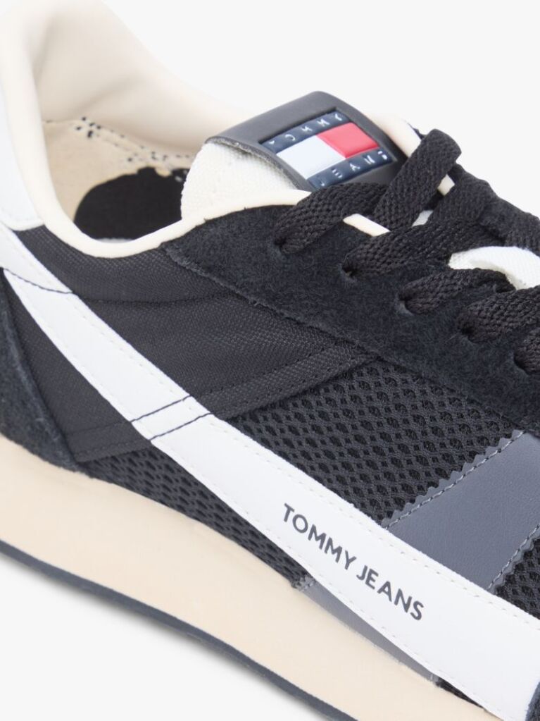 Black Retro Suede Archive Runner Trainers  Men