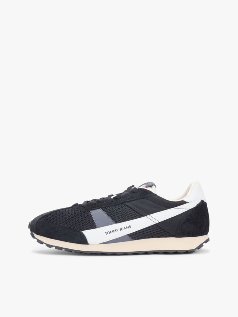Black Retro Suede Archive Runner Trainers  Men