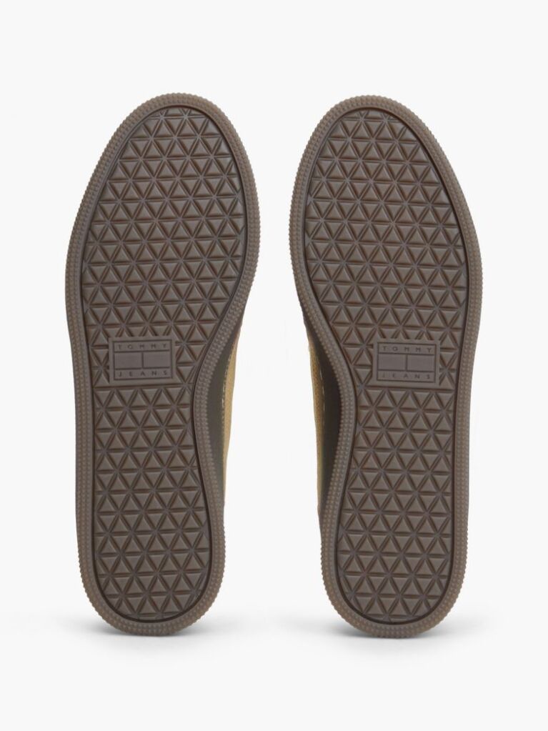 Beige The Greenwich Logo Suede Court Sneakers  Men