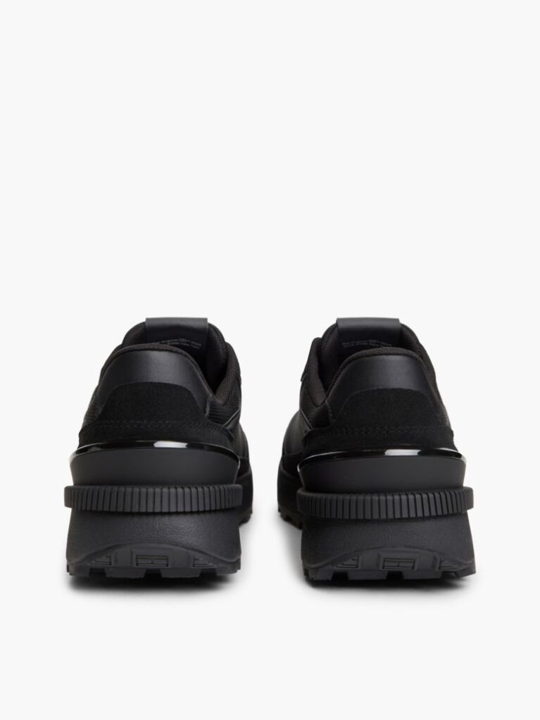 Μαύρο Colour-Blocked Sneakers Με Μίξη Υφών  Άνδρες
