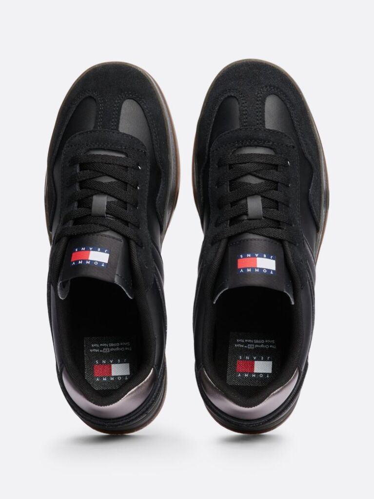 Μαύρο The Greenwich Δερμάτινα Sneakers Με Λογότυπο  Γυναίκες