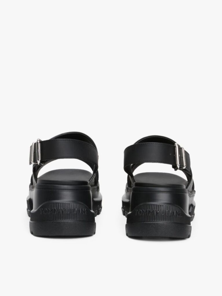 Black Chunky Cleat Sandals  Women