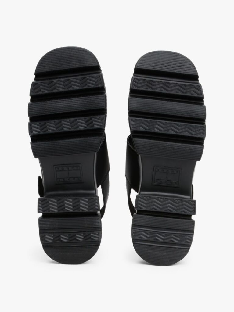 Black Chunky Cleat Sandals  Women