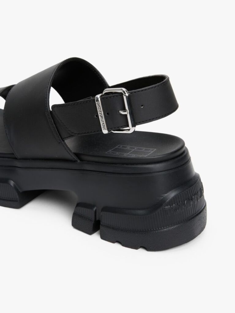 Black Chunky Cleat Sandals  Women