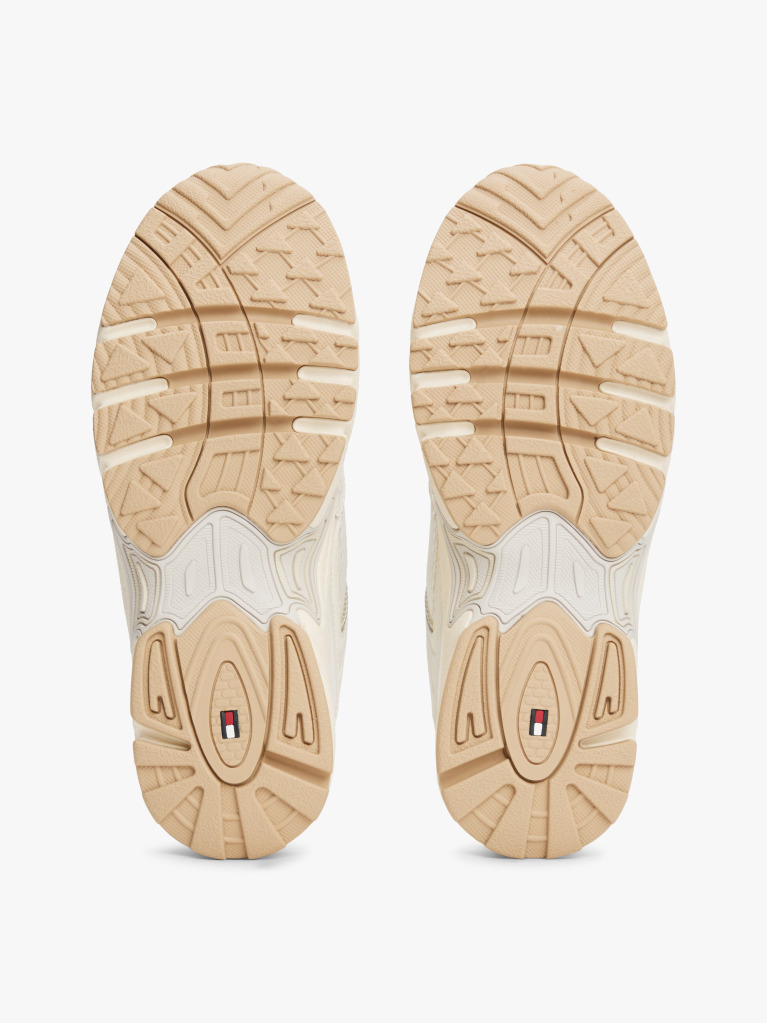 Beige Mesh Cleat Archive Runner Trainers  Women