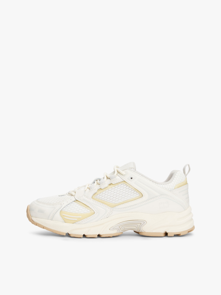 Beige Mesh Cleat Archive Runner Trainers  Women