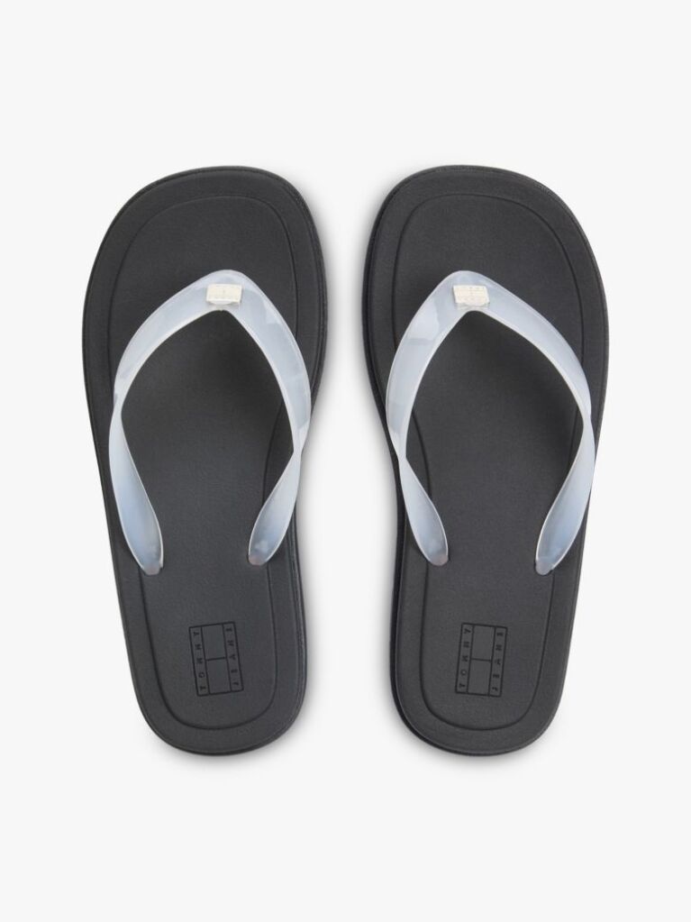 White Jelly Cleat Wedge Flip-Flops  Women