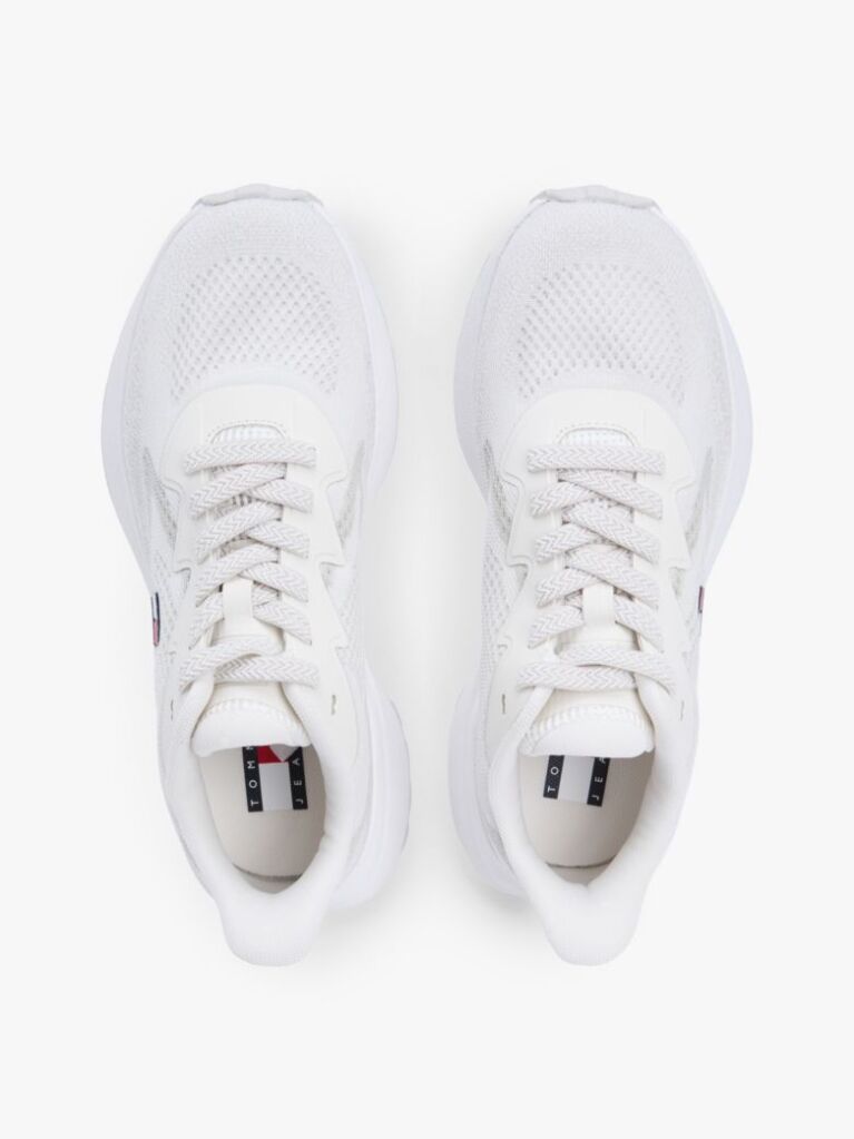 Άσπρο Sneakers Με Jacquard Πλέξη  Γυναίκες