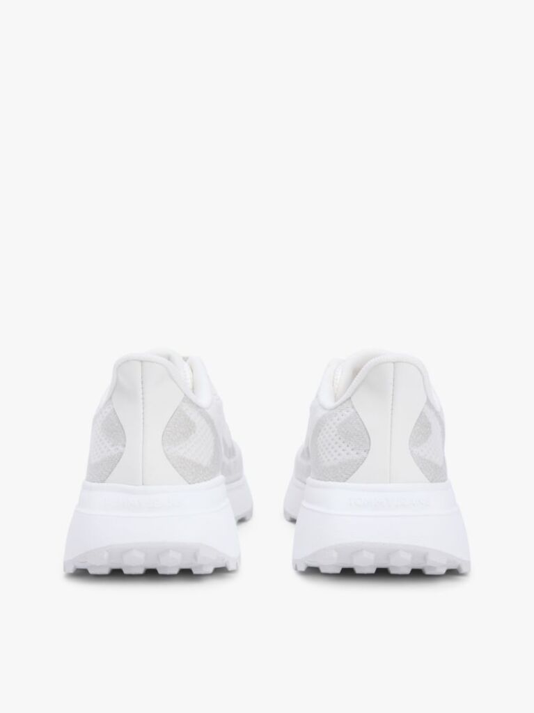 Άσπρο Sneakers Με Jacquard Πλέξη  Γυναίκες