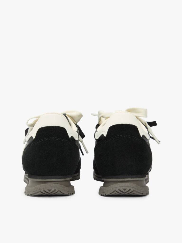 Μαύρο Δερμάτινα Sneakers Με Χαμηλό Κόψιμο  Γυναίκες