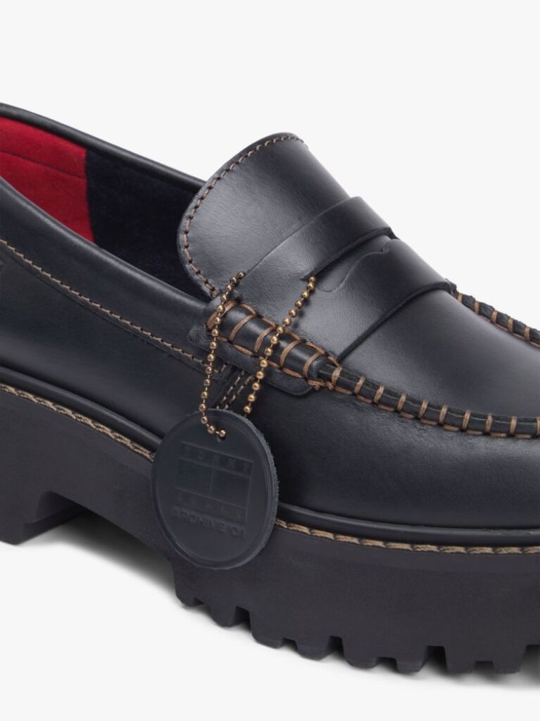 Μαύρο Δερμάτινα Loafers  Γυναίκες