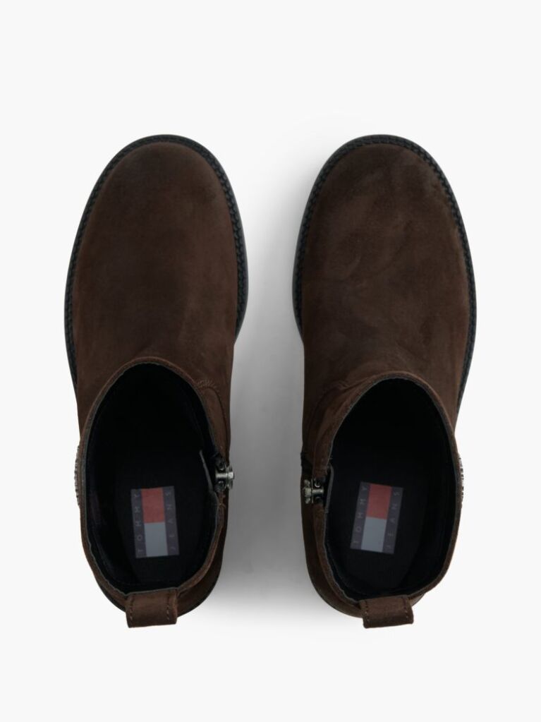 Brown Suede Soft Outsole Chelsea Boots  Women