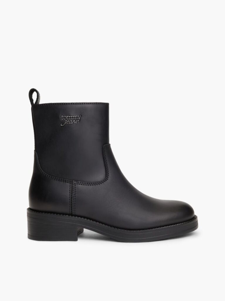 Black Leather Soft Outsole Chelsea Boots  Women
