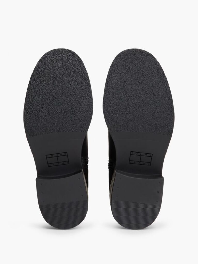 Black Leather Soft Outsole Chelsea Boots  Women