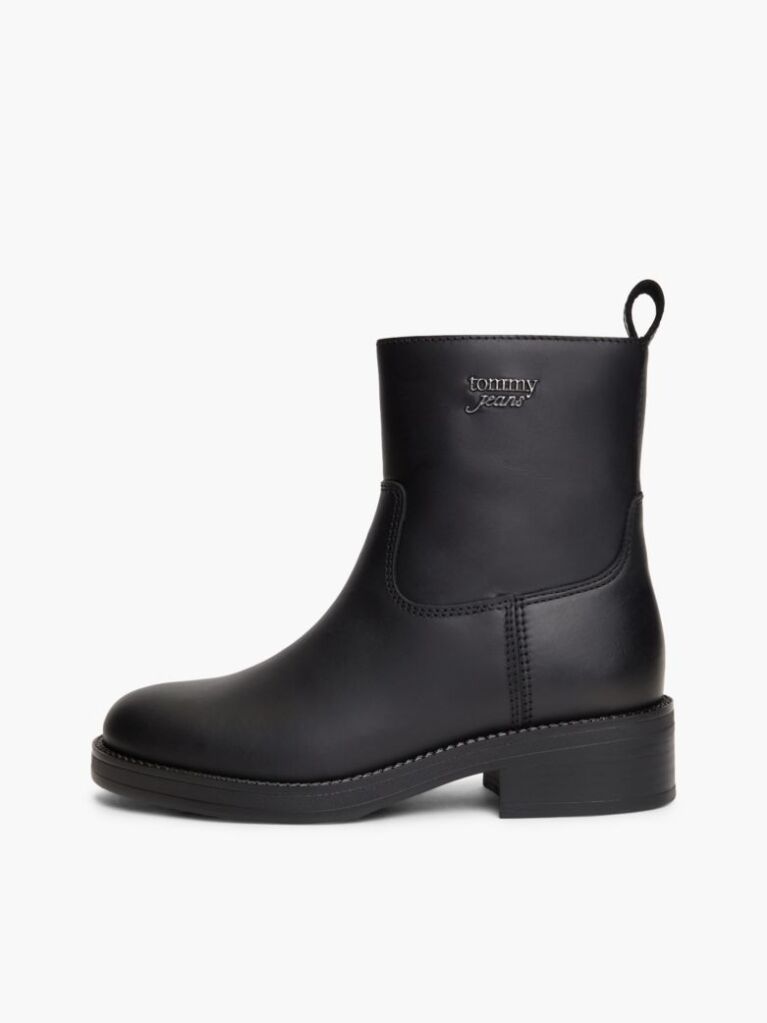 Black Leather Soft Outsole Chelsea Boots  Women