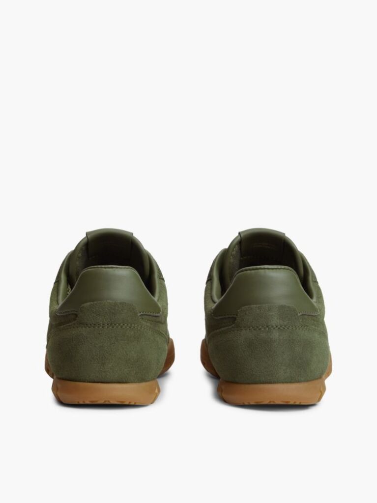 Πράσινο Σουέτ Sneakers Με Τρακτερωτή Σόλα  Γυναίκες