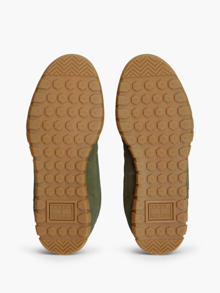Πράσινο Σουέτ Sneakers Με Τρακτερωτή Σόλα  Γυναίκες