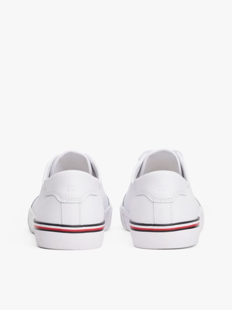 White Debossed Logo Trainers  Men
